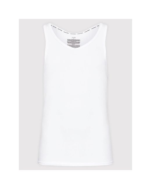 Calvin Klein 2Er-Set Tank-Tops 000Nb1099A Weiß Slim Fit in White für Herren
