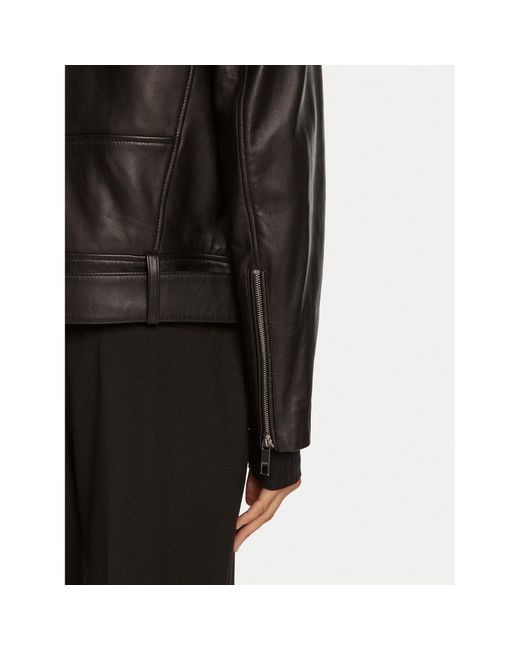 Boss Black Lederjacke Safiyana 50518257 Oversize