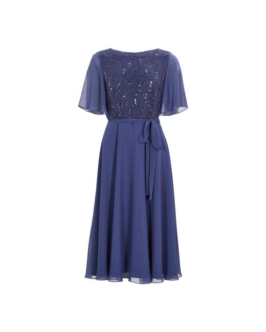 Swing Blue Coctailkleid 5Ai02500 Regular Fit
