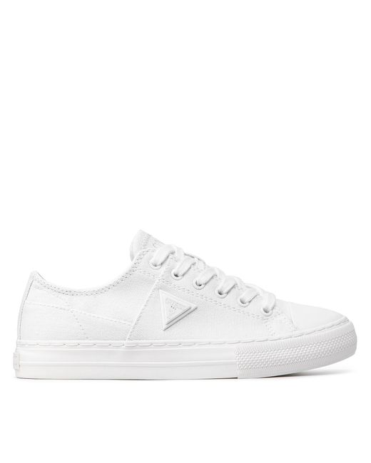 Guess Sneakers aus stoff pranze fl6pnz fab12 white