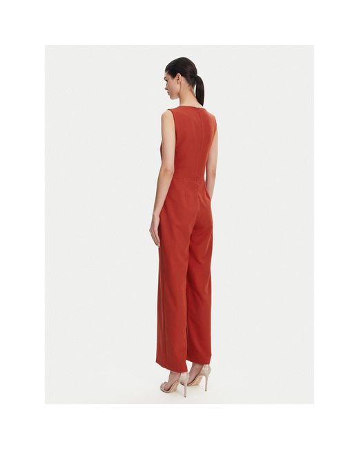 Rinascimento Red Jumpsuit Cfc0123735003 Regular Fit