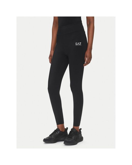 EA7 Black Leggings 7W000232 Af12625 Uc001 Slim Fit