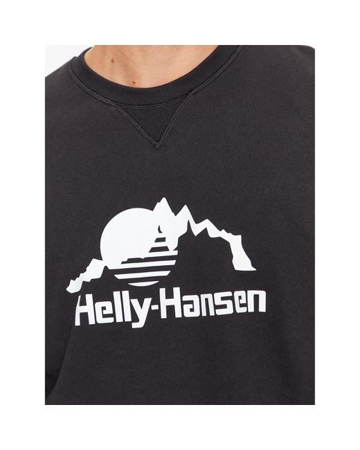 Helly Hansen Sweatshirt Yu Crew Sweater 2.0 53891 Regular Fit in Black für Herren