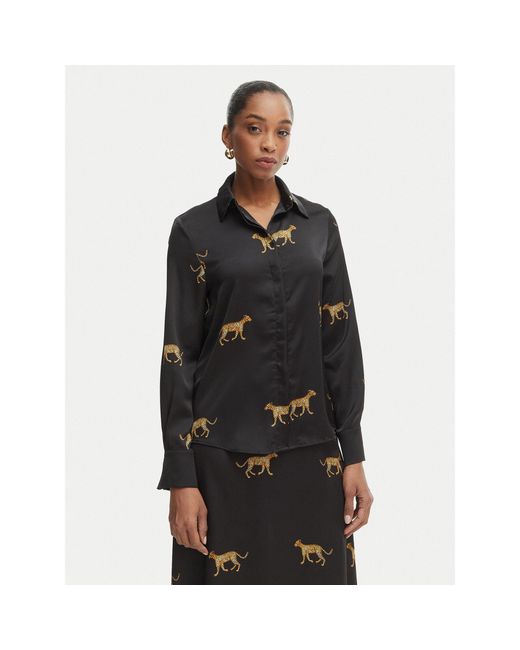 Lola Casademunt Black Hemd Ls2615051 Regular Fit