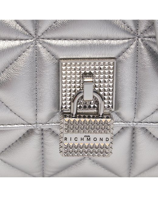 John Richmond Gray Handtasche rwp24117bo silver