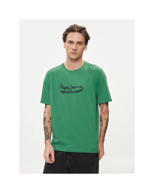 Pepe Jeans T-Shirt Claude Pm509390 Grün Regular Fit in Green für Herren