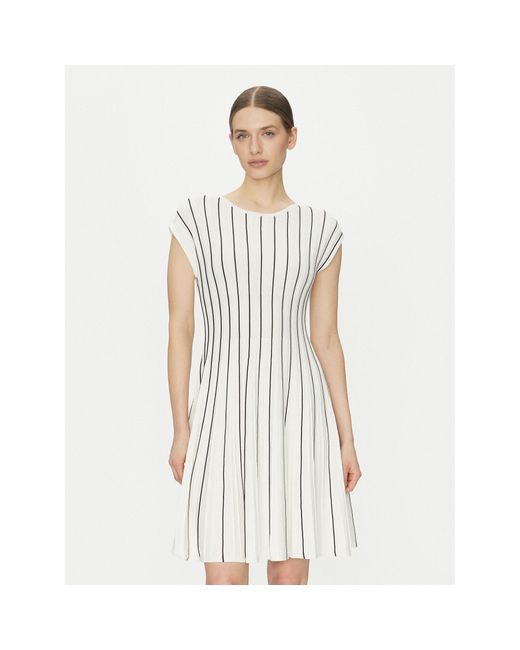 DKNY White Kleid Für Den Alltag Dd4J8E21 Regular Fit