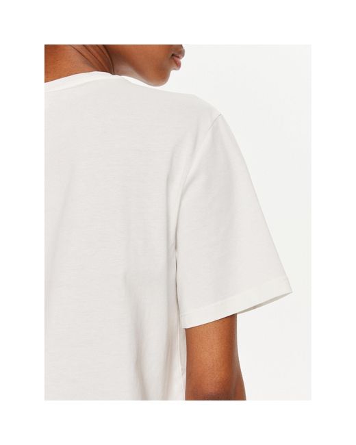 Vila White T-Shirt Sybil 14097443 Weiß Regular Fit