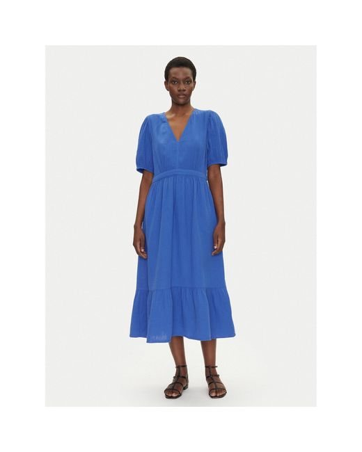 Gap Blue Kleid Für Den Alltag 717787-00 Regular Fit