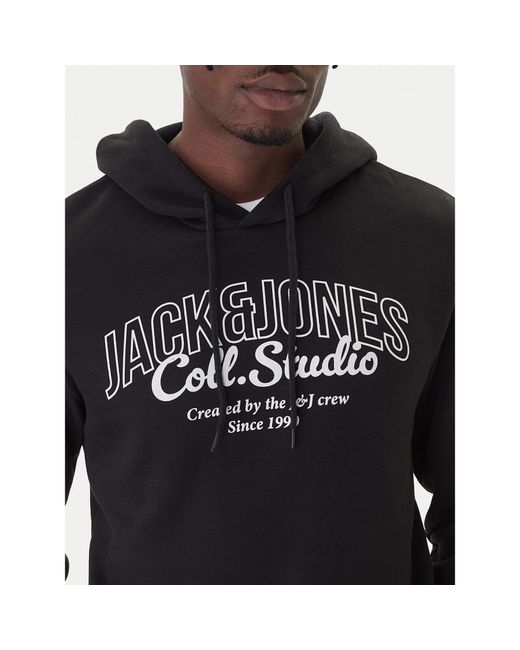 Jack & Jones Set T-Shirt, Sweatshirt Und Hose Makoto 12287681 Regular Fit in Black für Herren