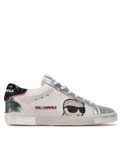 Karl Lagerfeld Gray Sneakers Kl60136F Weiß