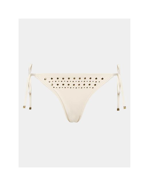 MICHAEL Michael Kors White Bikini-Unterteil Glam Deco Mm1M121 Weiß