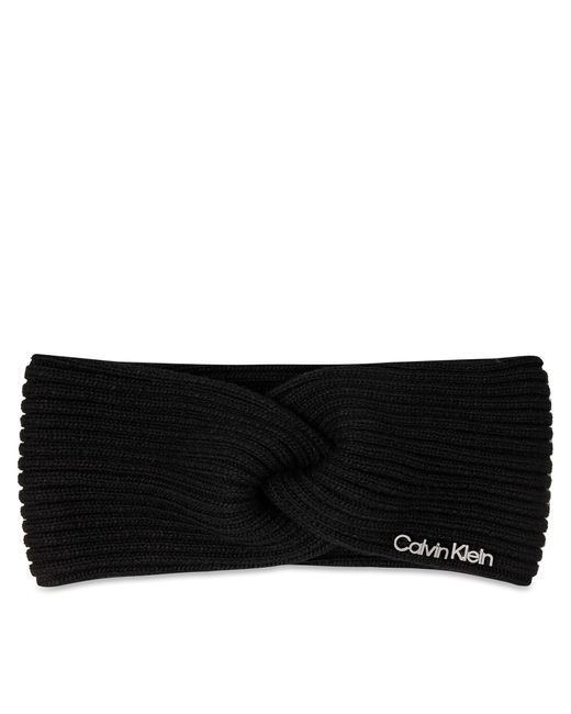 Calvin Klein Black Stirnband Ck Must Logo Twisted Headband K60K611400