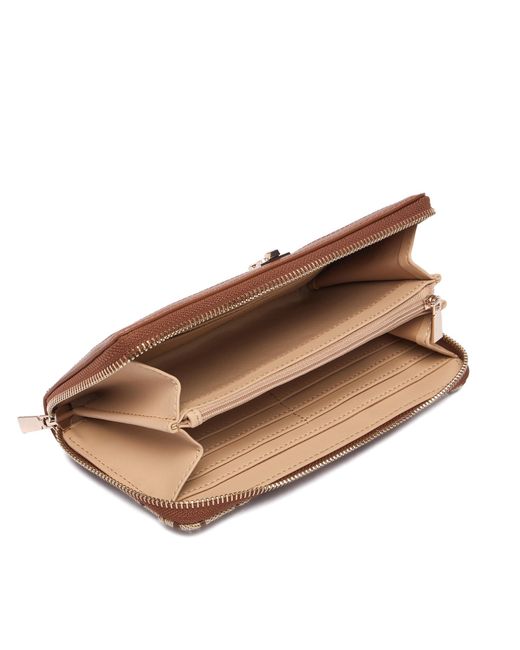 Guess Brown Geldbörse Audrey Logo Slg Swjg97 55146