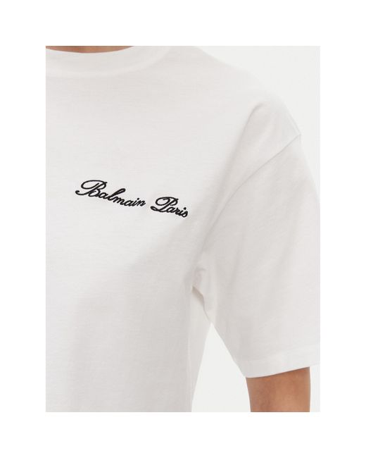 Balmain White T-Shirt Df1Ee020Bc78 Regular Fit