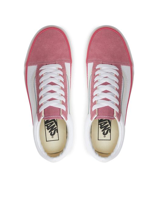 Vans Pink Sneakers Aus Stoff Old Skool Stackform Vn0009Pz4481 Weiß