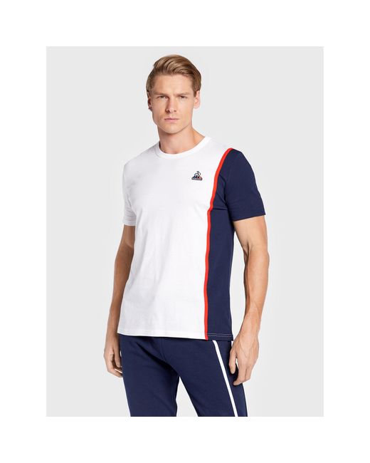 Le Coq Sportif T-Shirt 2220286 Weiß Regular Fit in White für Herren