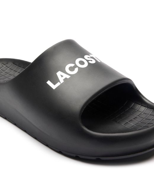 Lacoste Pantoletten Branded Serve Slide 2.0 747Cma0015 in Black für Herren
