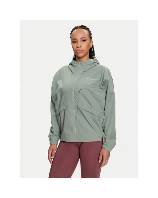 Adidas Green Windjacke Terrex Xploric In4629 Loose Fit