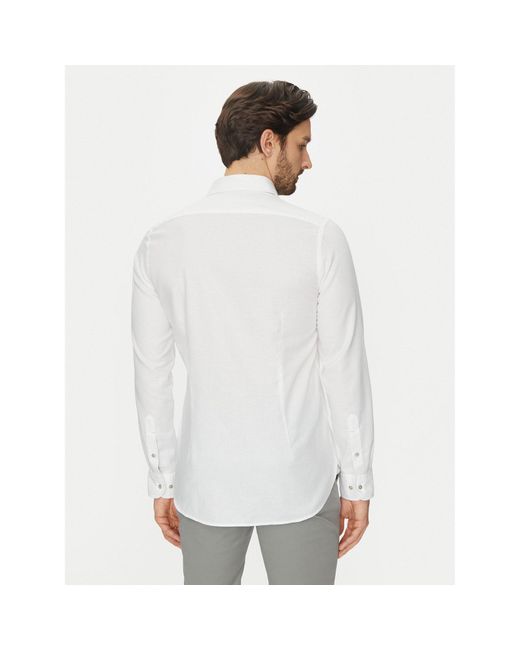 Michael Kors Hemd Mk0Ds01556 Slim Fit in White für Herren