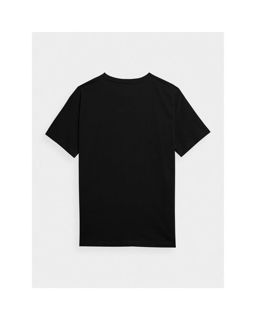 4F T-Shirt Aw23Ttshm0888 Regular Fit in Black für Herren
