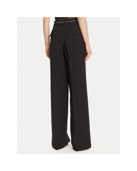 Elisabetta Franchi Black Stoffhose Pa-103-56E2 Regular Fit