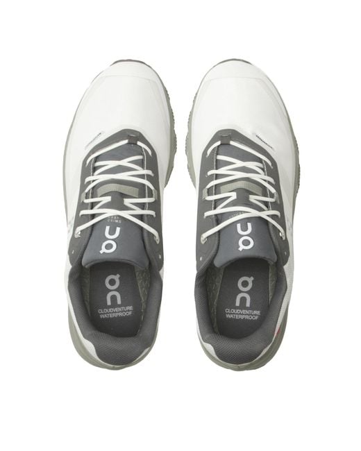 On Shoes Laufschuhe Cloudventure Waterproof 3298577 Weiß in Gray für Herren