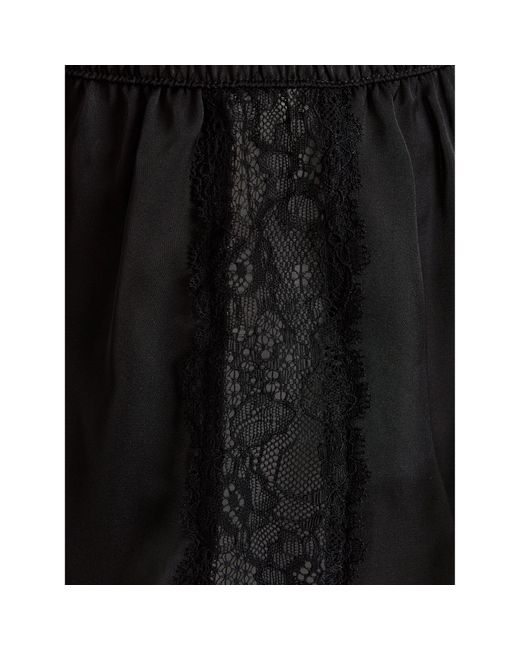 Hunkemöller Black Pyjamashorts Satin 205068 Regular Fit