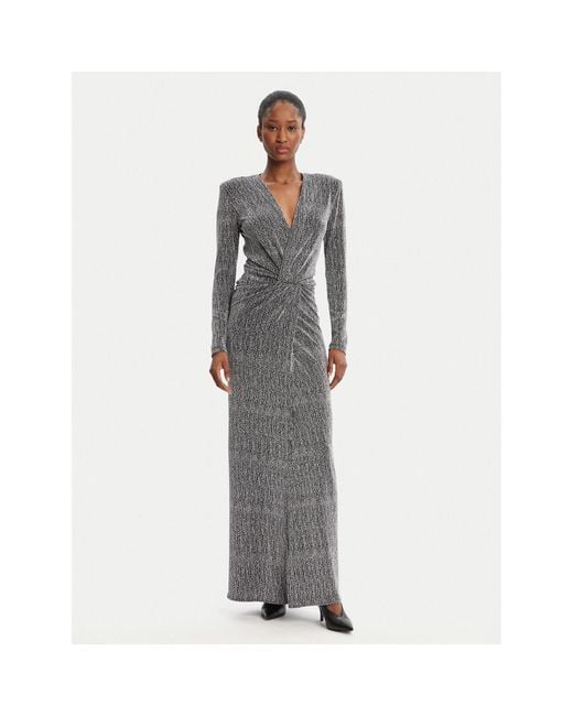 SIMONA CORSELLINI Gray Abendkleid A25Ceab10201 Slim Fit