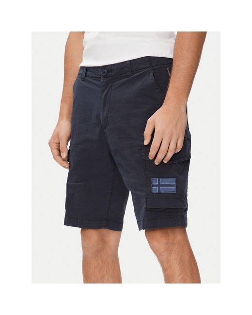 Napapijri Stoffshorts N-Horton Np0A4Hos Regular Fit in Blue für Herren