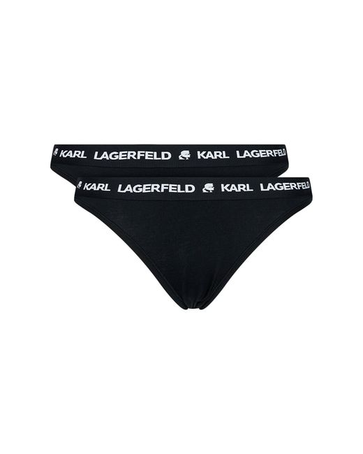 Karl Lagerfeld Black 2Er-Set Klassische Damenslips Logo Set 211W2127