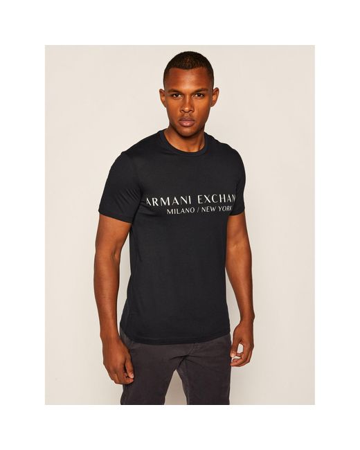 Armani Exchange T-Shirt 8Nzt72 Z8H4Z 1510 Slim Fit in Black für Herren