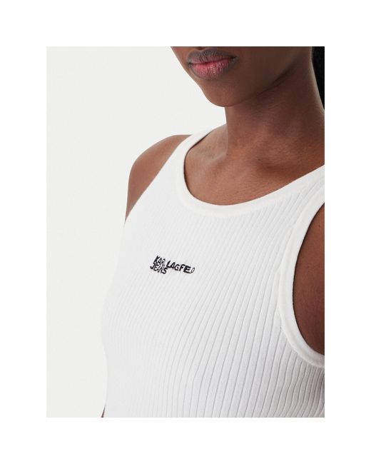 Karl Lagerfeld White Top B1W18024 Slim Fit