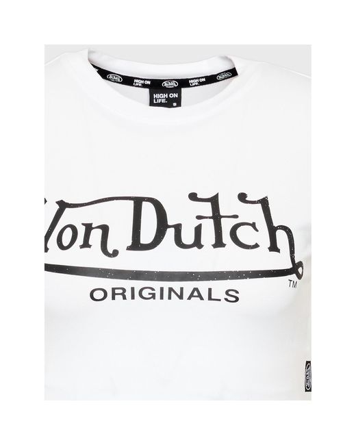 Von Dutch White T-Shirt Arta 6 230 050 Weiß Regular Fit