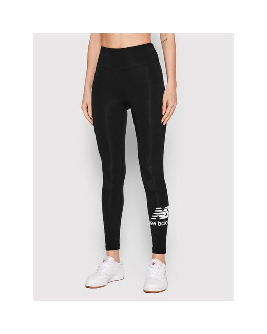 New Balance Black Leggings Wp21509 Fitted Fit
