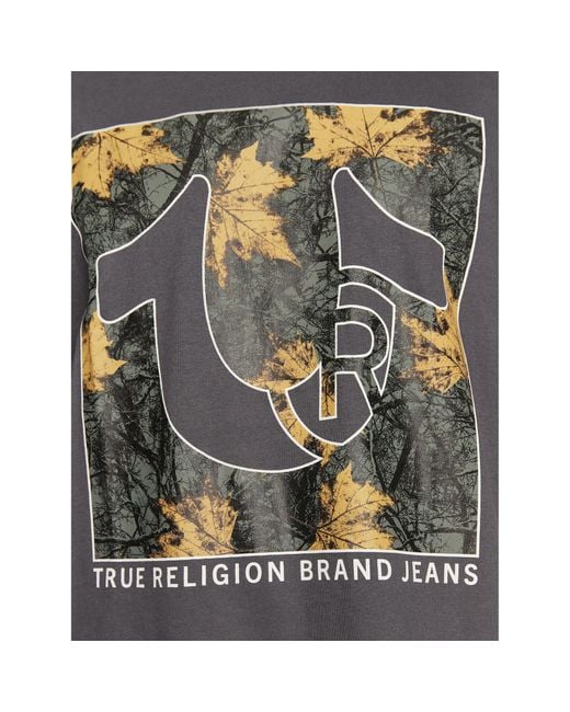 True Religion T-Shirt 106299 Regular Fit in Gray für Herren