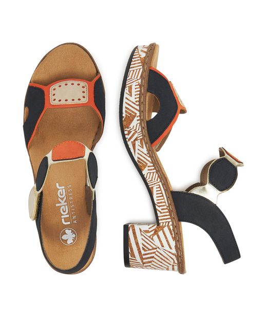 Rieker Metallic Sandalen 63876-90