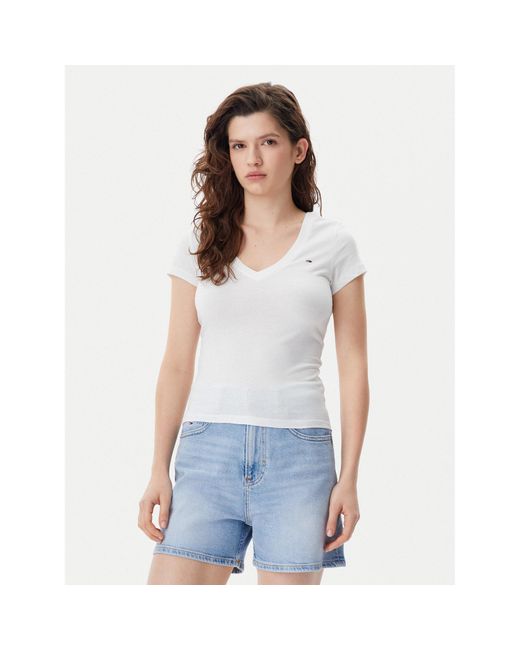 Tommy Hilfiger Blue 2Er-Set T-Shirts Dw0Dw21367 Slim Fit