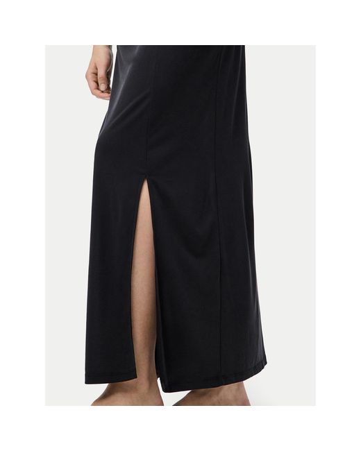 Pieces Black Maxirock Anora 17148786 Regular Fit