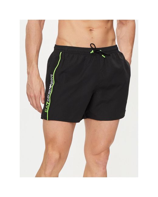 EA7 Badeshorts 902000 4R731 00020 Regular Fit in Black für Herren