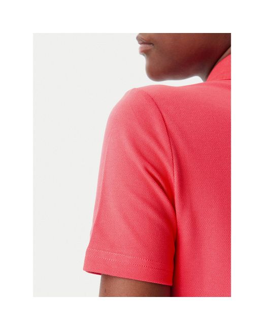 Tommy Hilfiger Red Kleid Für Den Alltag Badge Dw0Dw20302 Regular Fit