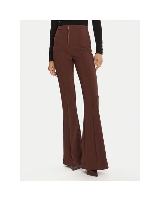 Elisabetta Franchi Brown Stoffhose Pa-122-56E2-V290 Regular Fit