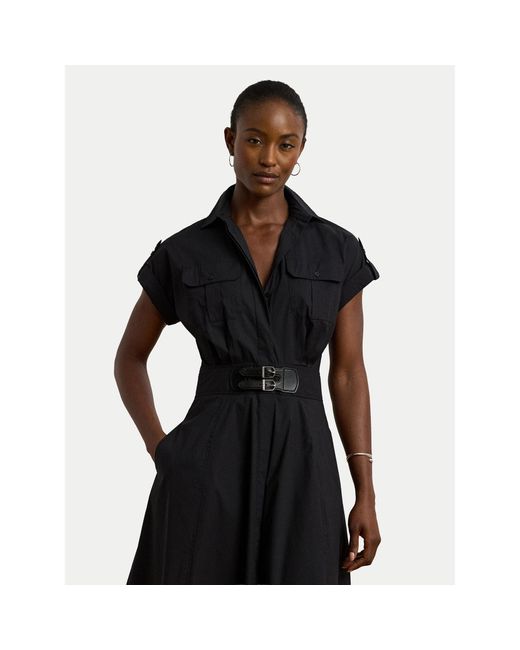 Ralph Lauren Black Hemdkleid 200973594001 Regular Fit
