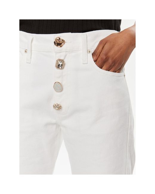 ViCOLO White Jeans Db5114 Weiß Straight Leg