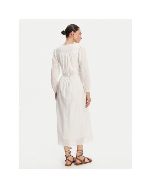 Pepe Jeans White Sommerkleid Deepty Pl953693 Regular Fit