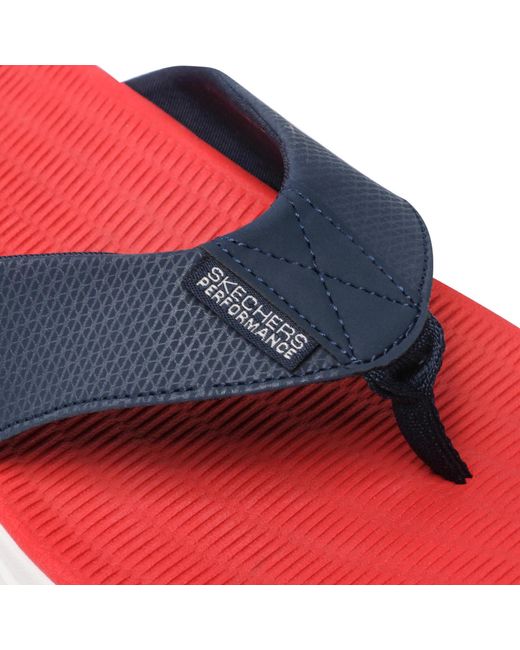 Skechers Zehentrenner go consistent sandal 229035/nvrd naby/red in Blue für Herren