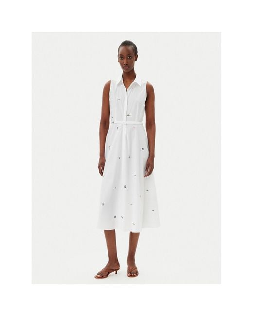 Marella White Hemdkleid Ensign 2513221222 Regular Fit