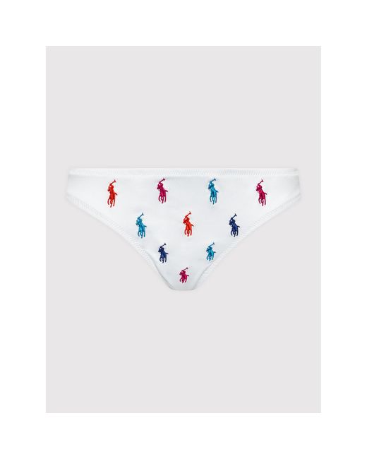 Polo Ralph Lauren Multicolor Bikini-Unterteil 21254350 Weiß