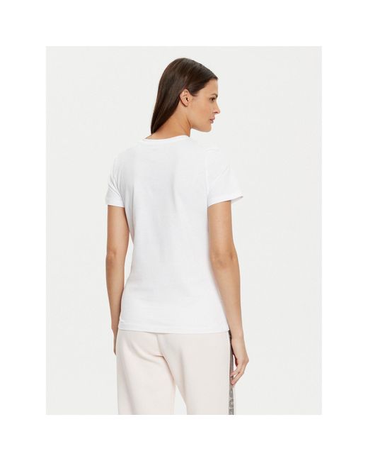 Guess White T-Shirt V5Ri06 I3Z14 Regular Fit