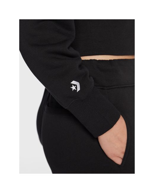 Converse Black Sweatshirt Wordmark 10023716-A01 Regular Fit